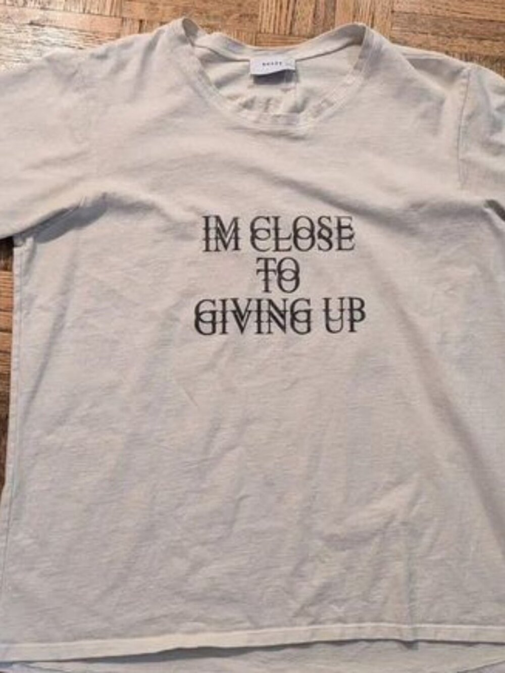 Sandro Paris "I'm Close To Giving Up" Graphic T-Shirt